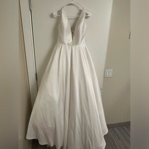 Allure Bridals 9813 Ivory Satin Wedding Dress
